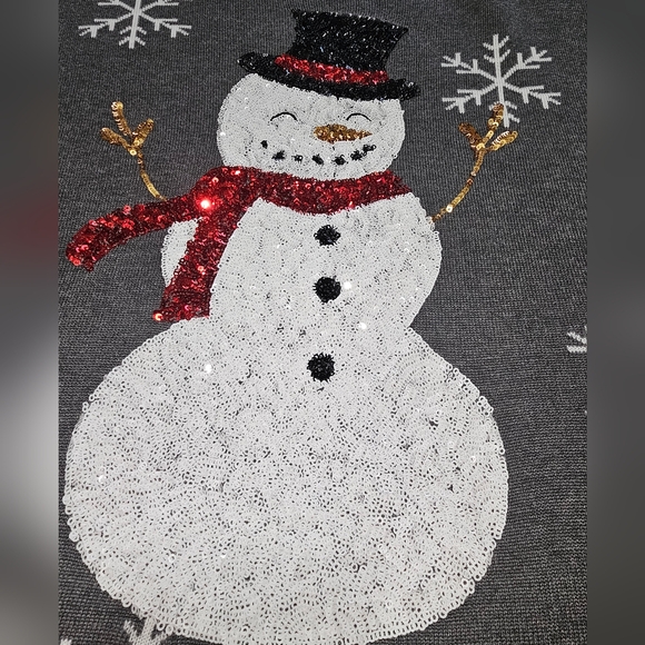 Tipsy Elves Women's Christmas Snowman Sweater - Picture 4 of 9